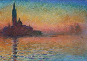 San Giorgio Maggiore al crepuscolo da Claude Monet