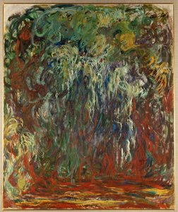 Salice piangente, Giverny (olio su tela)