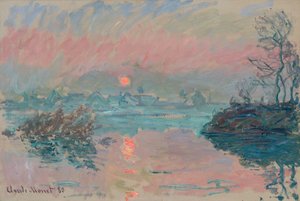 Tramonto a Lavacourt; Coucher de soleil a Lavacourt, 1880