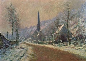 La Chiesa di Jeufosse in Inverno