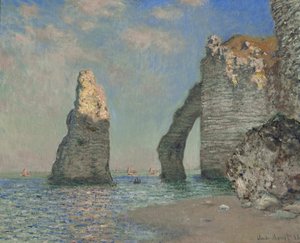 Le scogliere di Etretat, 1885 da Claude Monet