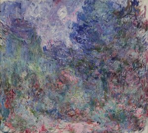 La casa a Giverny vista dal giardino delle rose, 1922-24 da Claude Monet