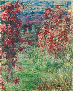 La casa a Giverny sotto le rose, 1925 da Claude Monet