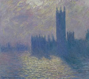 Le case del Parlamento, cielo tempestoso, 1904