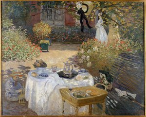Il pranzo, giardino di Monet ad Argenteuil da Claude Monet