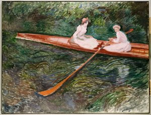 La barca a remi rosa