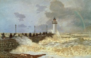 Il Molo a Le Havre, 1868 da Claude Monet