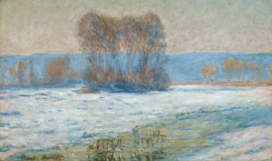 La Senna a Bennecourt, inverno da Claude Monet
