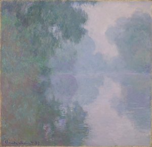 La Senna a Giverny, nebbie mattutine da Claude Monet
