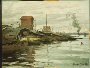 La Senna a Petit-Gennevilliers, 1872 da Claude Monet