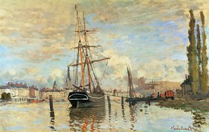La Senna a Rouen, 1872 da Claude Monet