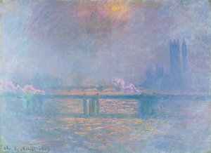 Il Tamigi con il ponte di Charing Cross
