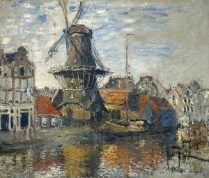 Il mulino a vento, Amsterdam, 1871 da Claude Monet