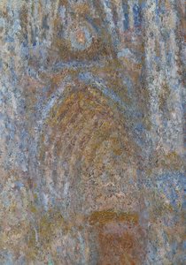 La cattedrale di Rouen, il portale al mattino, armonia blu (dettaglio) da Claude Monet