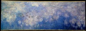 Le ninfee; le nuvole. Parte centrale del trittico dipinto a Giverny da Claude Monet