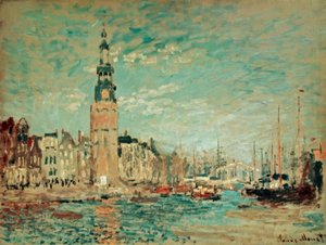 Vista della Torre Montalban, Amsterdam da Claude Monet