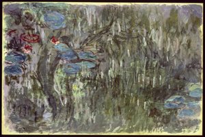 Ninfee con riflessi di salici, c.1920