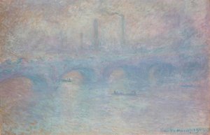 Ponte di Waterloo. Effetto di nebbia da Claude Monet