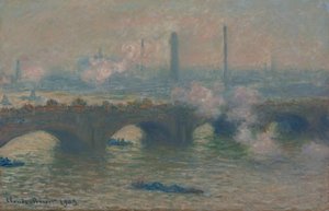 Ponte di Waterloo, Giorno Grigio da Claude Monet
