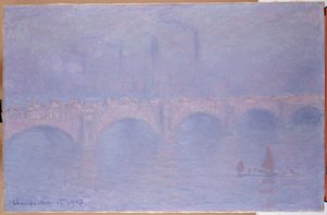 Ponte di Waterloo, sole velato da Claude Monet