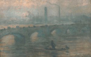 Ponte di Waterloo, mattina nebbiosa