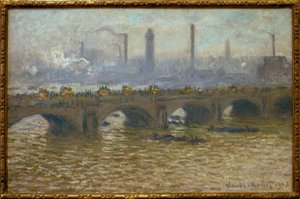 Waterloo Bridge, cielo grigio da Claude Monet