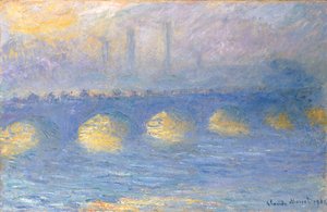Ponte di Waterloo, tempo coperto, 1904