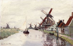 Mulino a vento in Olanda, 1871 da Claude Monet