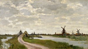 Mulini a vento vicino a Zaandam da Claude Monet