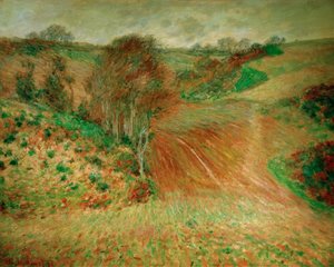 Paesaggio invernale a Etretat da Claude Monet