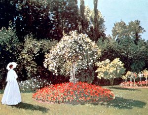 Donna nel giardino, Sainte Adresse, 1867 da Claude Monet