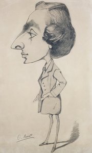 Giovane uomo nello stile di un romantico