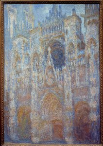 La cattedrale di Rouen, il portale al sole del mattino, armonia in blu da Claude Monet