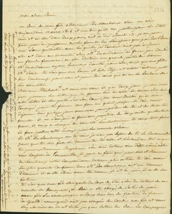Lettera ad Antoine Saugrain da suo fratello, 1816 da Claude Saugrain