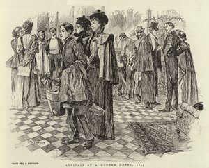 Arrivi in un hotel moderno, 1895