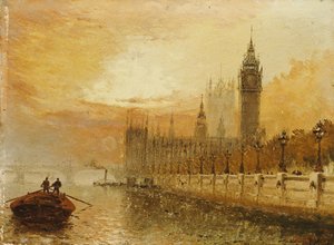 Vista di Westminster dal Tamigi