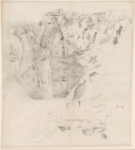 Scogliere con una Cascata a Tivoli