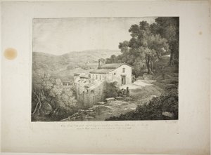 Veduta di un Convento sul Sito della Casa di Orazio da Claude Thienon