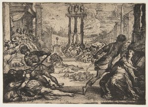 Un massacro del Triumvirato da Claude Vignon