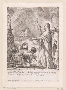 Cristo risveglia la figlia di Giairo da Claude Vignon