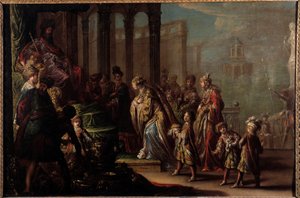 Salomone e la Regina di Saba da Claude Vignon
