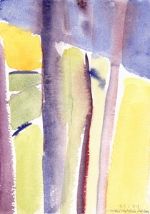Alberi che si affacciano sul lago, 1994 da Claudia Hutchins Puechavy