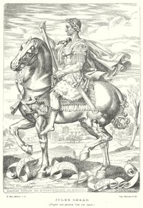 Giulio Cesare, soldato e politico romano da Claudius Popelin