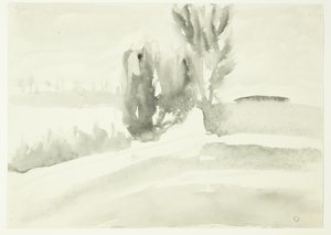 Paesaggio con alberi
