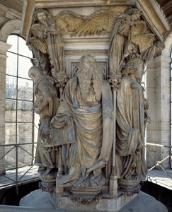 La base del Pozzo di Mosè mostra i profeti che preannunciarono la venuta di Cristo (scultura) da Claus Sluter
