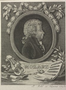 Wolfgang Amadeus Mozart, 1793 da Clemens Kohl