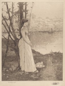 Senza Titolo (Signora su una Riva del Fiume)