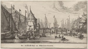 Varie Navi e Vedute di Amsterdam (Verscheÿde Schepen en Gesichten van Amstelredam), Parte II: Il Molo di Gelder e la Torre degli Schreiers