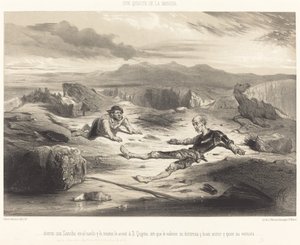...dieron con Sancho en el suelo y lo mismo le avinó d D. Quixote... da Célestin Nanteuil