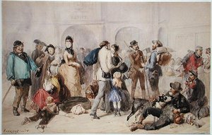La concourse alla vecchia Gare de Lyon, 1873